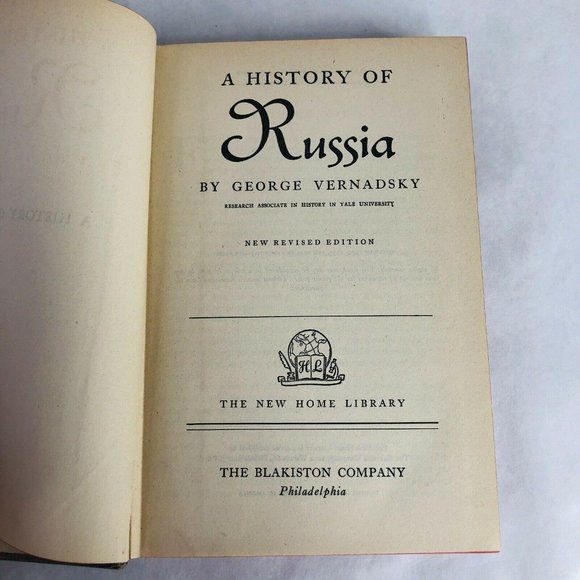 A History of Russia George Vernadsky Hardcover Book 1944 Yale University Press - Picture 5 of 7